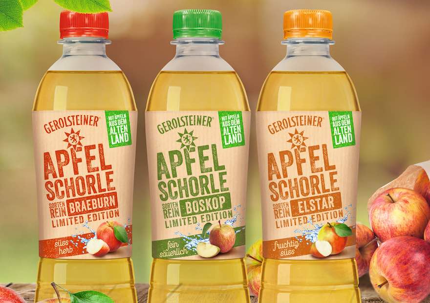 Trio zur Apfelernte
