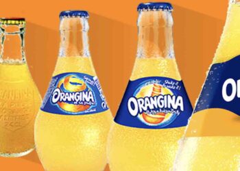Orangina-Kultflasche als 1-Liter-PET