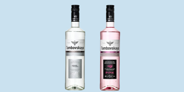 Zwei Sorten Tambovskaya Wodka