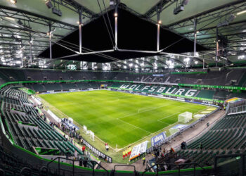 Blick in Wolfsburger Stadion