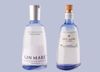 Die Flaschen von Gin Mare und Gin Mare Capri