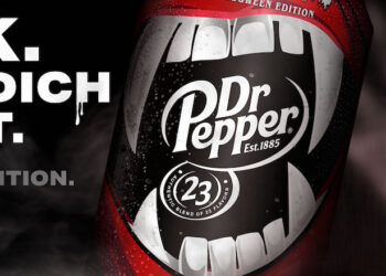 Dr Pepper-Dose mit Halloween-Motiv