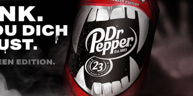 Dr Pepper-Dose mit Halloween-Motiv