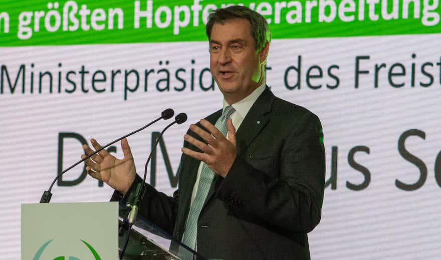 Söder eröffnet weltgrößte Hopfenextraktion