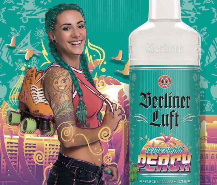 Ausschnitt aus Werbung für Berliner Luft Peppermint Peach