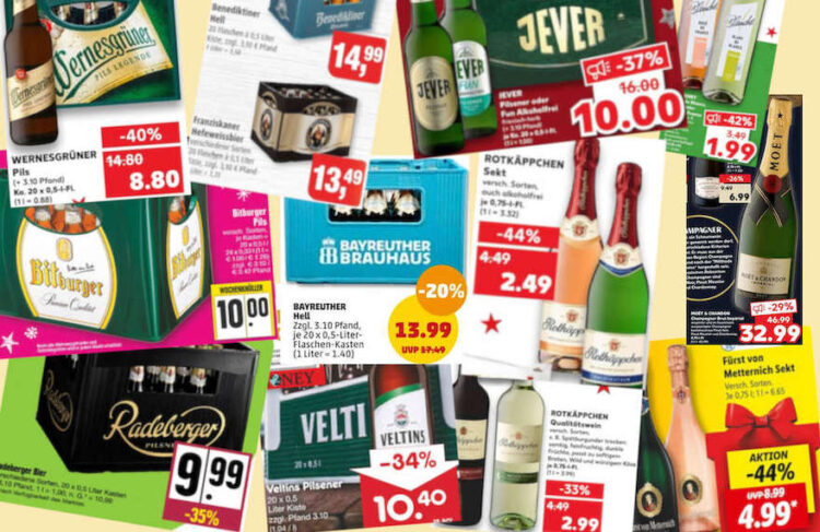 Bierpreise im Weihnachtsgeschäft wie 2019