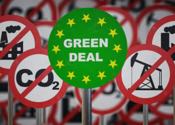 Schild "Green Deal"