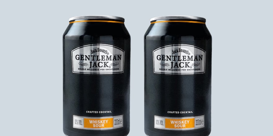 zwei Dosen Gentleman Jack Whiskey Sour