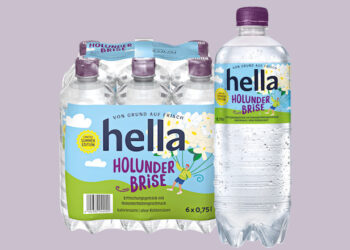 Hella Holunderbrise in der Einzelflasche und als Sixpack