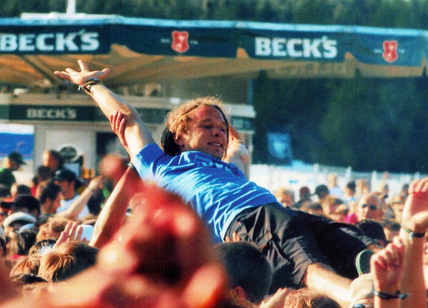 Damals wie heute zeigt Beck's Präsenz auf großen Festivals.