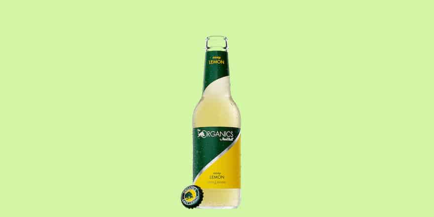 Eine Flasche Easy Lemon von Red Bull Organics
