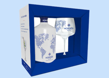 Sonderpackung Nordés Gin mit Glas-Onpack