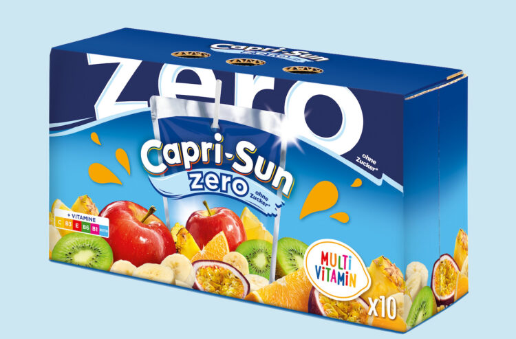 Als erste Zero-Sorte kommt "Multivitamin" in den Handel. (Foto: Capri-Sun)