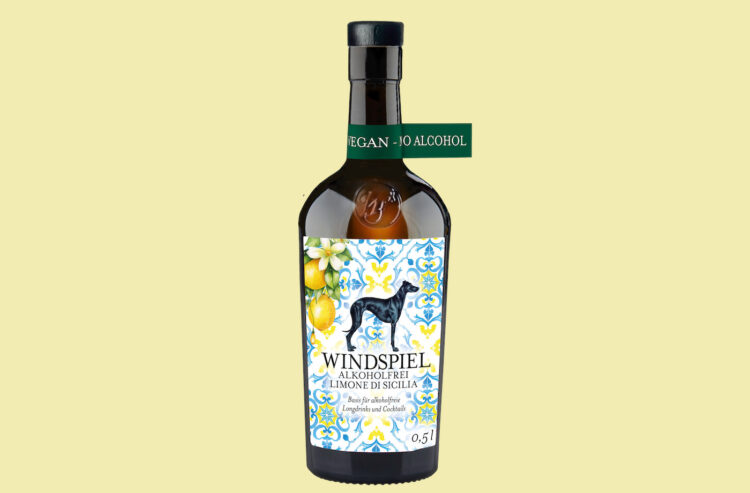 Eine Flasche „Limone Di Sicilia Alkoholfrei“ von Windspiel