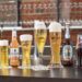 Das Gastronomie-Portfolio der Radeberger Gruppe auf einer Theke stehend