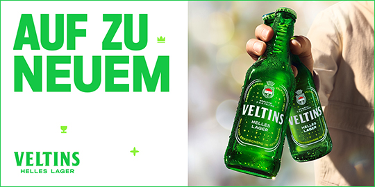 Anzeige Veltins Helles Lager