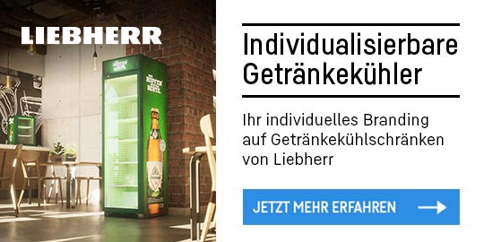 Anzeige Liebherr "Individualisierbare Getränkekühler"