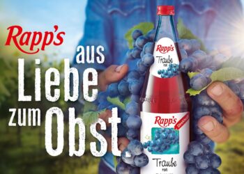 Rapp's-Plakatmotiv "Aus Liebe zum Obst"