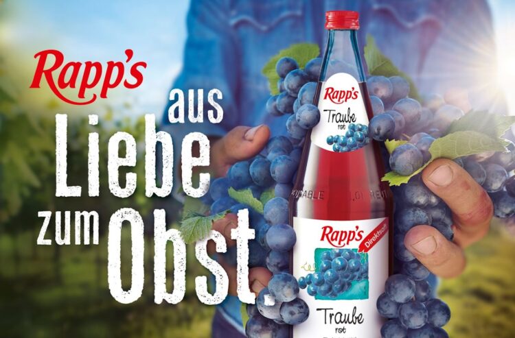 Rapp's-Plakatmotiv "Aus Liebe zum Obst"