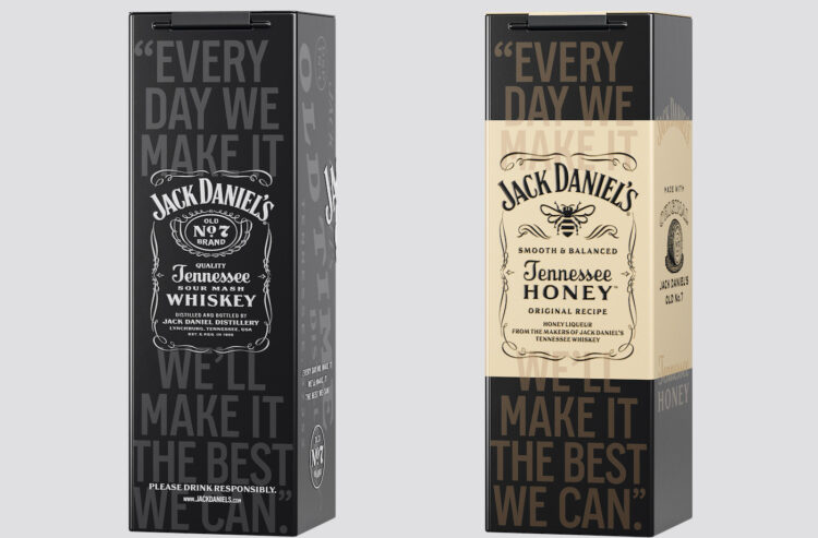 Jack Daniel's Old No. 7 und Tennessee Honey in der Metallbox