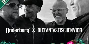 Underberg-Werbemotiv mit der Band "Die Fantastischen Vier"