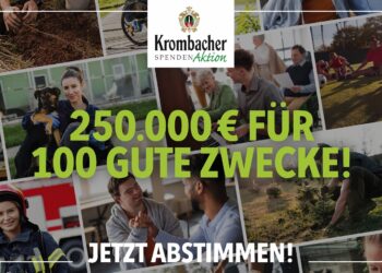 Krombacher-Werbung für Spendenaktion