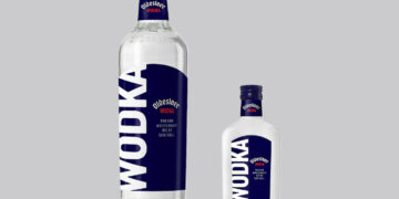 Oldesloer Wodka in der 0,7- und der 0,2-Liter-Flasche