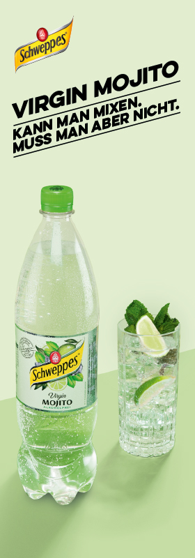 Anzeige Schweppes Virgin Mojito