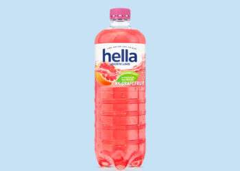 eine Flasche Hella Leichte Limo Pink Grapefruit