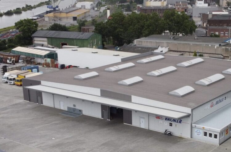 Firmengebäude der Bröker Getränkelogistic von oben