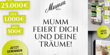 Mumm verlost von März bis Juni insgesamt 150.000 Euro.