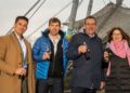 Leonhard Ehrl (Verkaufsdirektor Gastronomie Bayern), Dirk Smieja (Director Away from Home and Traditional Trade PepsiCo DACH), Rudolf Greimel (Regionaldirektor Süd der Radeberger Gruppe), Marion Schöne (Geschäftsführerin der Olympiapark München GmbH) (v.l.n.r.) (Foto: Martin Hangen/hangenfoto)