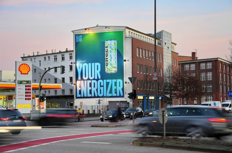 Mit riesigen Plakaten in deutschen Metropolen
verstärkt Effect die Markenpräsenz. (Foto: MBG Group)