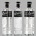Drei Flaschen Nemiroff-Wodka in unterschiedlicher Flaschenposition