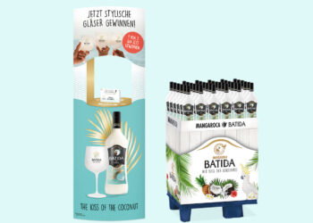 Promotion-Aufbau mit Ellipse und Display