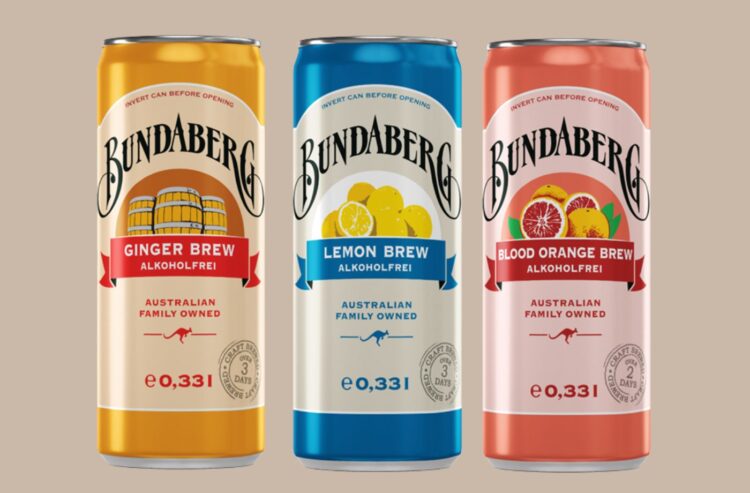 Foto der drei neuen Bundaberg-Dosen