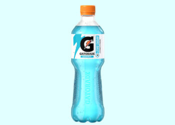 eine Flasche Gatorade Glacier Freeze
