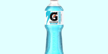 eine Flasche Gatorade Glacier Freeze