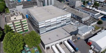 Foto der Brauerei aus der Luft