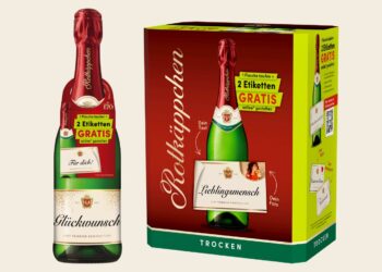 Flasche und Umkarton im Aktions-Look