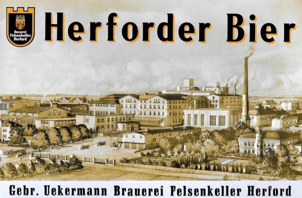 Historisches Plakat der Herforder Brauerei